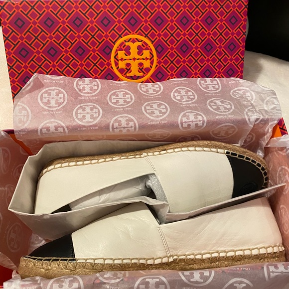 *NWT* Tory Burch Color Block leather Espadrille - Picture 7 of 7